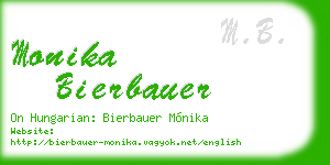 monika bierbauer business card